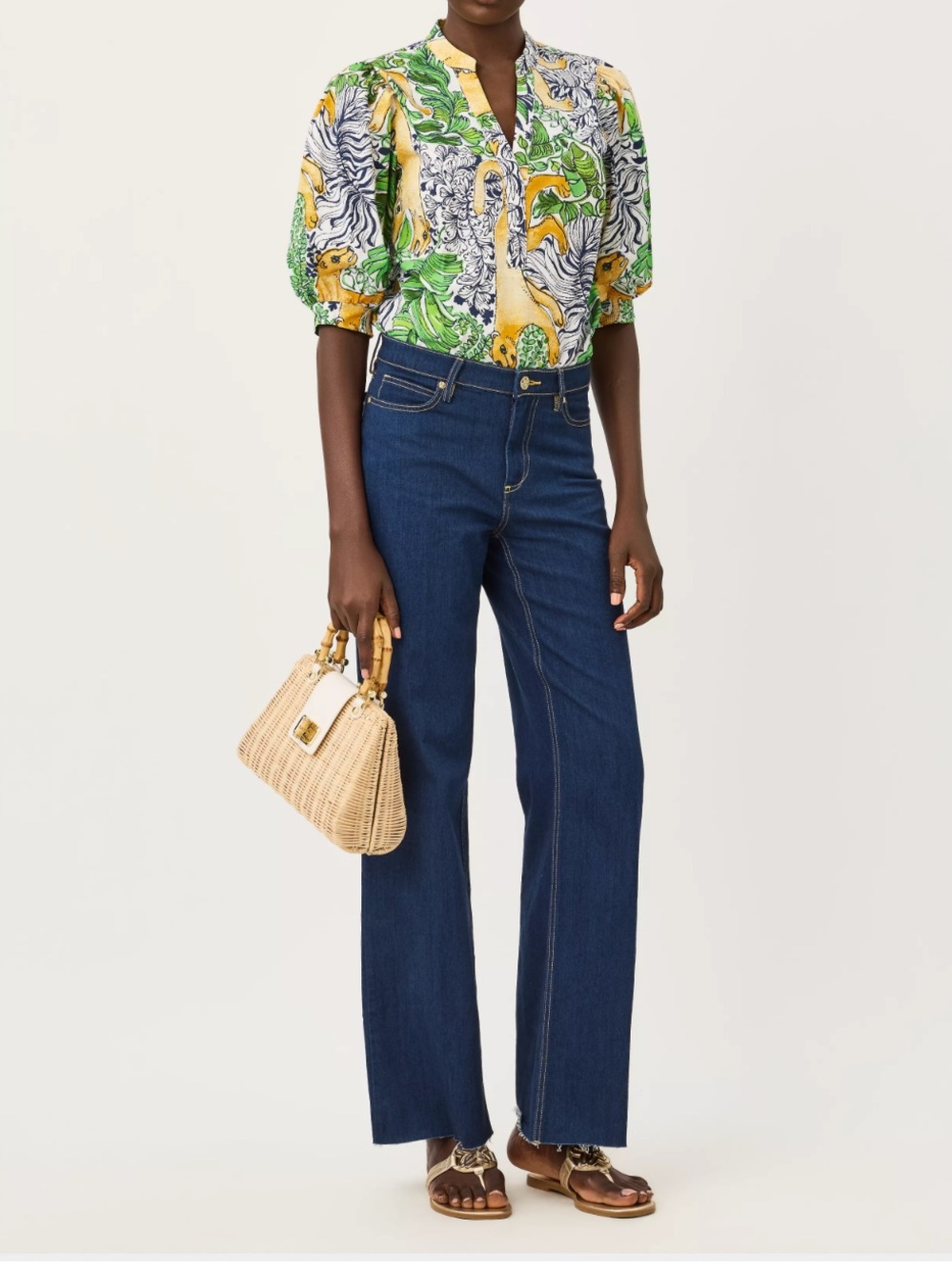 Lilly Pulitzer Aniston High Rise Straight Jean